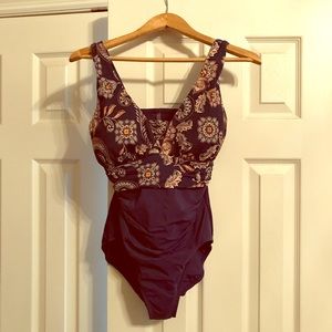 Lands End slimming Grecian swimsuit